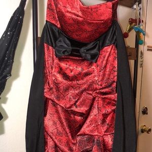Red & Black Dress